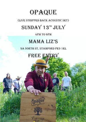 Sunday July 13th - Opaque