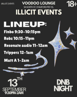 Saturday September 13th - Illicit