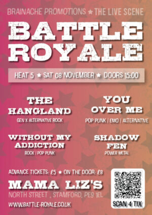 Saturday 8th Nov - Brainache Promotions Presents - Battle Royale