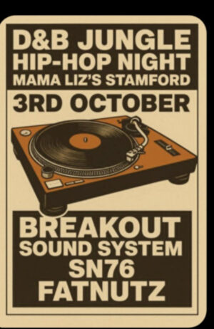 Friday October 3rd - D&B / Hip Hop