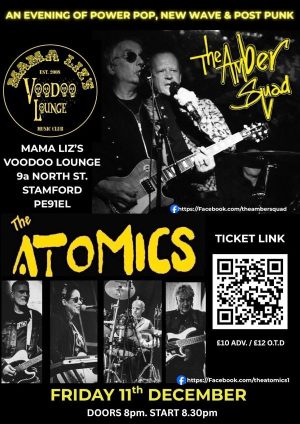 Friday December 11th - The Amber Squad + The Atomics
