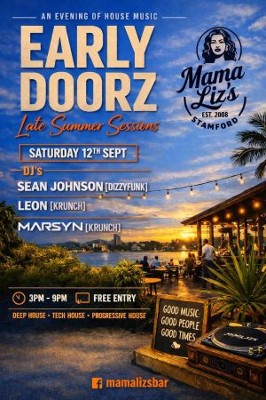 Saturday September 12th - Main Bar - Early Doorz