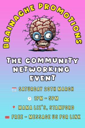 Saturday March 20th 1pm - Brainache Promotions Presents - Networking For Live Gigs